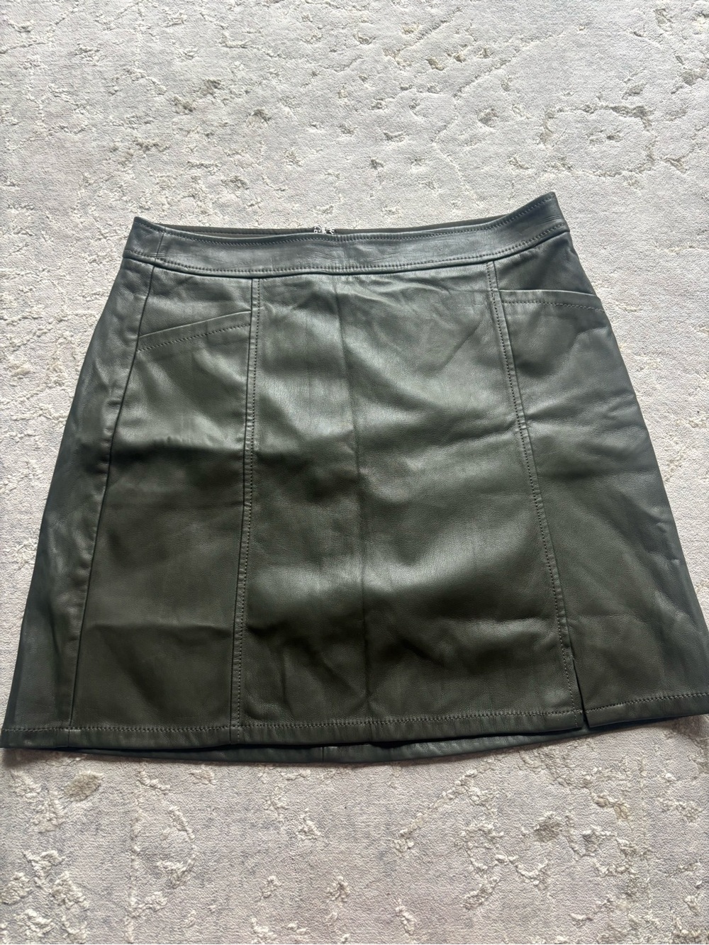 Loft leather skirt